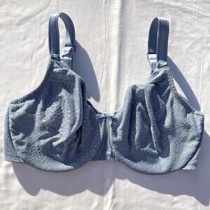 Chantelle C Magnifique Seamless Unlined Minimizer Bra 36DDD Blue C18910